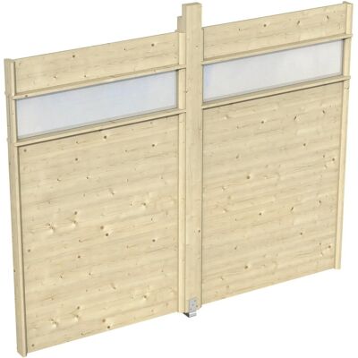 Skan Holz Seitenwand mit Lichtband f. Pav. Toulouse 270 cm x 209 cm unbehandelt Skan Holz Seitenwand mit Lichtband f. Pav. Toulouse 270 cm x 209 cm unbehandelt