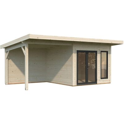 Palmako Holz-Gartenhaus Aurelia Pultdach Tauchgrundiert 599 cm x 300 cm 16,3 m² Palmako Holz-Gartenhaus Aurelia Pultdach Tauchgrundiert 599 cm x 300 cm 16,3 m²