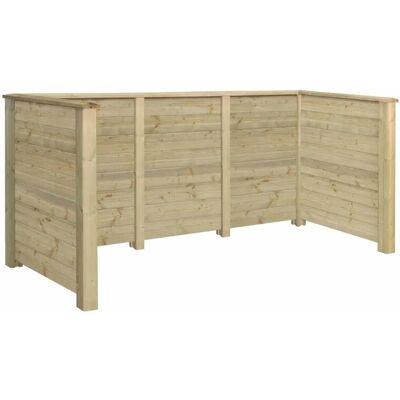 Plus Mülltonnenverkleidung Plank Nadelholz druckimprägniert 294 cm x 97 cm x 108 cm Plus Mülltonnenverkleidung Plank Nadelholz druckimprägniert 294 cm x 97 cm x 108 cm