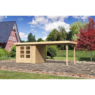 KARIBU Askola 3 Gartenhaus - Holz, Beige KARIBU Askola 3 Gartenhaus - Holz, Beige