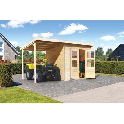 Karibu Holz-Gartenhaus Vellinge Natur Unbehandelt 208 cm x 210 cm Karibu Holz-Gartenhaus Vellinge Natur Unbehandelt 208 cm x 210 cm