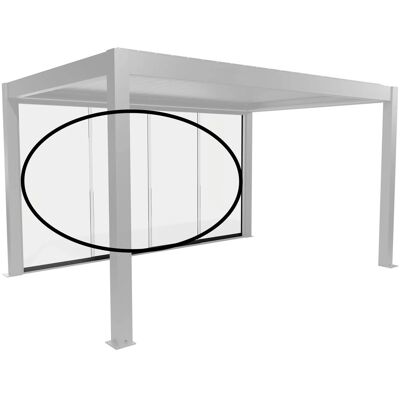 Biohort Glasschiebewand Klarglas 3 m Dunkelgrau-Metallic Biohort Glasschiebewand Klarglas 3 m Dunkelgrau-Metallic