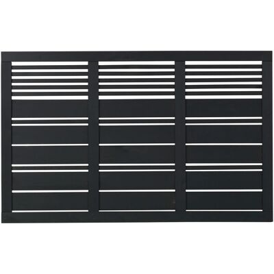 Plus Holz Vorgartenzaun Silence Nadelholz Schwarz 176 cm x 110 cm Plus Holz Vorgartenzaun Silence Nadelholz Schwarz 176 cm x 110 cm