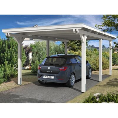SKANHOLZ Emsland Carport - Flachdach - weiß - 354x604 cm SKANHOLZ Emsland Carport - Flachdach - weiß - 354x604 cm