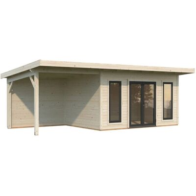 Palmako Holz-Gartenhaus Aurelia Pultdach Tauchgrundiert 749 cm x 300 cm 20,6 m² Palmako Holz-Gartenhaus Aurelia Pultdach Tauchgrundiert 749 cm x 300 cm 20,6 m²
