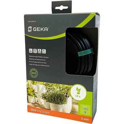 Geka Drip Set Bewässerungssystem Balkon/Terrasse Ø 6 mm Geka Drip Set Bewässerungssystem Balkon/Terrasse Ø 6 mm