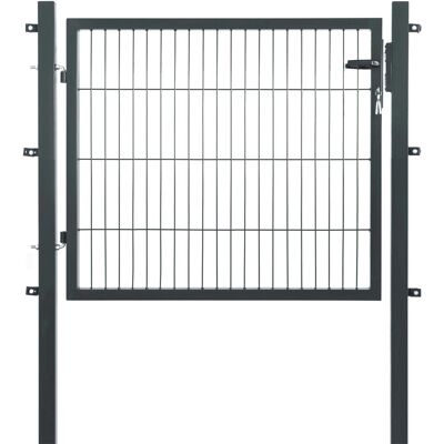 Floraworld Einzeltor für Doppelstabmattenzaun Anthrazit 80 cm x 120 cm Floraworld Einzeltor für Doppelstabmattenzaun Anthrazit 80 cm x 120 cm