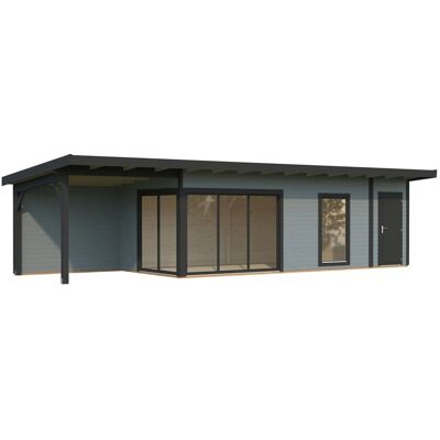 Palmako Holz-Gartenhaus Andrea Slide Plus Pultdach Lackiert 1060 cm x 300 cm Palmako Holz-Gartenhaus Andrea Slide Plus Pultdach Lackiert 1060 cm x 300 cm
