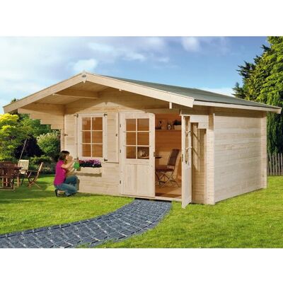 OBI Outdoor Living OBI Holz-Gartenhaus Riva A Natur 380 cm x 300 cm OBI Outdoor Living OBI Holz-Gartenhaus Riva A Natur 380 cm x 300 cm