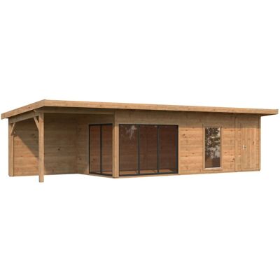 Palmako Holz-Gartenhaus Andrea Slide Plus Pultdach Tauchgrundiert Palmako Holz-Gartenhaus Andrea Slide Plus Pultdach Tauchgrundiert