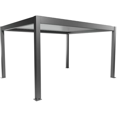 Biohort Pergola 4,5 m x 3,5 m Quarzgrau-Metallic/Weiß Biohort Pergola 4,5 m x 3,5 m Quarzgrau-Metallic/Weiß