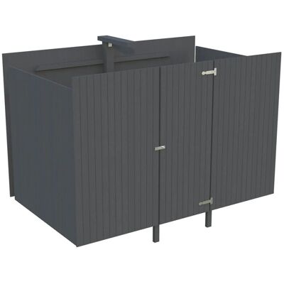 Palmako Geräteraum für Carport 315 x 732 cm Lackiert Dunkelgrau FSC® Palmako Geräteraum für Carport 315 x 732 cm Lackiert Dunkelgrau FSC®