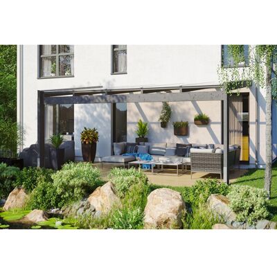 SKANHOLZ Novara Terrassenüberdachung - Leimholz, Polycarbonat, 557x309cm SKANHOLZ Novara Terrassenüberdachung - Leimholz, Polycarbonat, 557x309cm