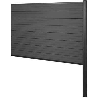MCW WPC-Sichtschutz Savoie Zaun Windschutz Alu-Pfosten Zum Einbetonieren - Erweiterungselement 185cm MCW WPC-Sichtschutz Savoie Zaun Windschutz Alu-Pfosten Zum Einbetonieren - Erweiterungselement 185cm