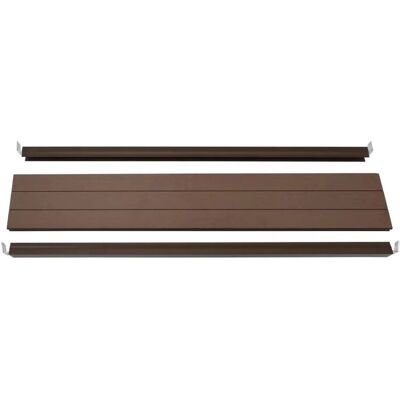 MCW Abschluss-Set für WPC-Sichtschutz Savoie Abschlussprofil Windschutz WPC-Pfosten 90cm Braun MCW Abschluss-Set für WPC-Sichtschutz Savoie Abschlussprofil Windschutz WPC-Pfosten 90cm Braun