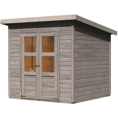Karibu Gartenhaus Vellinge 4 Vorvergraut 219 x 208 x 210 cm Karibu Gartenhaus Vellinge 4 Vorvergraut 219 x 208 x 210 cm
