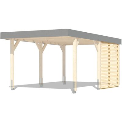 KARIBU - Carport-Seitenwand - Braun - carport side wall KARIBU - Carport-Seitenwand - Braun - carport side wall