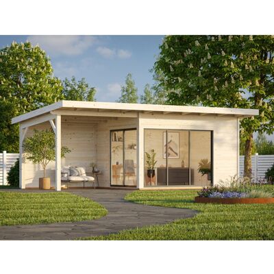 Palmako Gartenhaus Andrea Slide 693 x 300 cm Weiß-Anthrazit FSC® Palmako Gartenhaus Andrea Slide 693 x 300 cm Weiß-Anthrazit FSC®