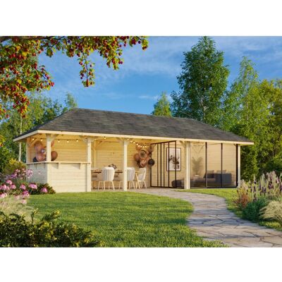 Palmako Pavillon Bianca Set 215 Slide 876 x 300 cm Lackiert Weiß FSC® Palmako Pavillon Bianca Set 215 Slide 876 x 300 cm Lackiert Weiß FSC®