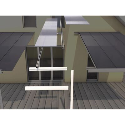 Gutta Terrassendach EW-Satz 120x306cm weiß - Terrassenüberdachung Gutta Terrassendach EW-Satz 120x306cm weiß - Terrassenüberdachung