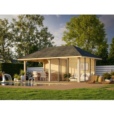 Palmako Pavillon Bianca Set 506 Slide Plus 588 x 300 cm Lackiert Weiß FSC® Palmako Pavillon Bianca Set 506 Slide Plus 588 x 300 cm Lackiert Weiß FSC®