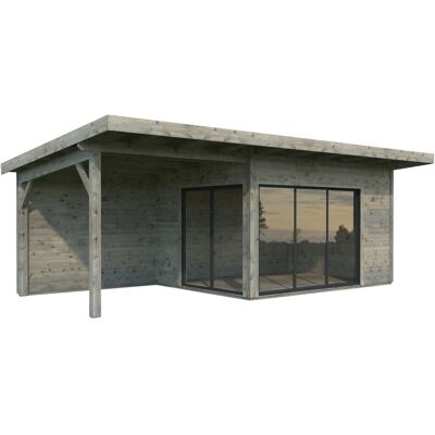 PALMAKO - Andrea Slide - Grau - 693x264x300 cm - Gartenhaus PALMAKO - Andrea Slide - Grau - 693x264x300 cm - Gartenhaus