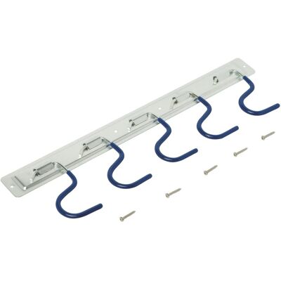 LUXTOOLS LUX-TOOLS Geräteleiste mit PVC-Beschichtung 5 Haken LUXTOOLS LUX-TOOLS Geräteleiste mit PVC-Beschichtung 5 Haken