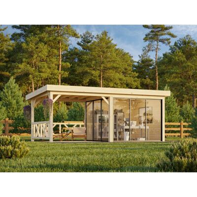 Palmako Pavillon Lenna Set 403 Slide 588 x 300 cm Lackiert Weiß FSC® Palmako Pavillon Lenna Set 403 Slide 588 x 300 cm Lackiert Weiß FSC®