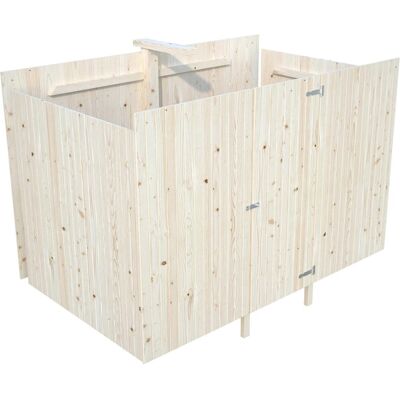 Palmako Gerätehaus für Carport Karl 315x196cm naturbelassen Palmako Gerätehaus für Carport Karl 315x196cm naturbelassen