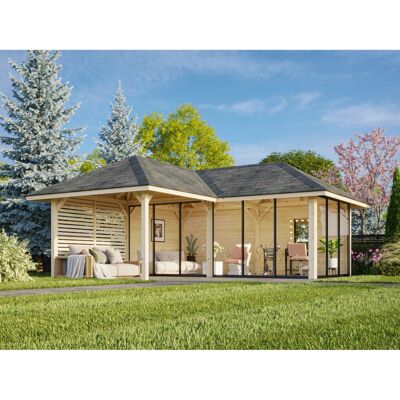 Palmako Pavillon Bianca Set 514 Slide Plus 588 x 588 cm Lackiert Weiß FSC® Palmako Pavillon Bianca Set 514 Slide Plus 588 x 588 cm Lackiert Weiß FSC®