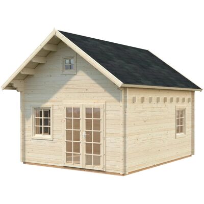 Palmako Holz-Gartenhaus - Unbehandelt 465 cm x 499 cm Palmako Holz-Gartenhaus - Unbehandelt 465 cm x 499 cm