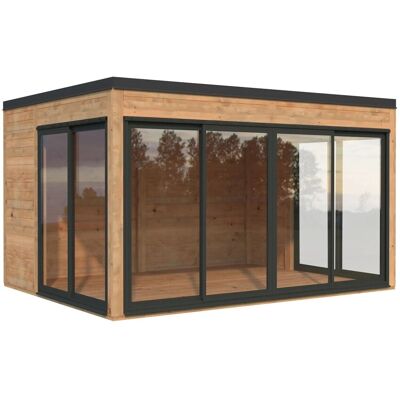 Palmako Holz-Gartenhaus Serena Slide Pultdach Tauchgrundiert 420 cm x 320 cm Palmako Holz-Gartenhaus Serena Slide Pultdach Tauchgrundiert 420 cm x 320 cm