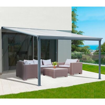 Floraworld Terrassenüberdachung Anthrazit 312 cm x 303 cm Floraworld Terrassenüberdachung Anthrazit 312 cm x 303 cm