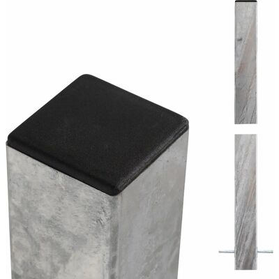 Plus Zaunpfosten Stahl feuerverzinkt 8 cm x 8 cm x 268 cm Plus Zaunpfosten Stahl feuerverzinkt 8 cm x 8 cm x 268 cm