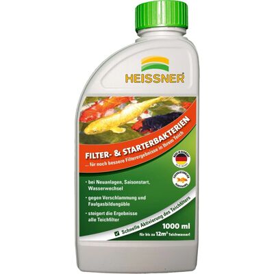 Heissner Teichpflege Filter- & Start-Bakterien 1000 ml Heissner Teichpflege Filter- & Start-Bakterien 1000 ml