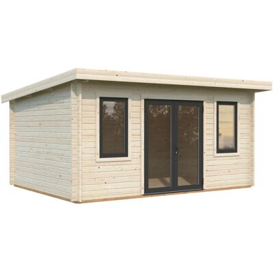 Palmako Holz-Gartenhaus Lisandra Pultdach Tauchgrundiert 470 cm x 350 cm Palmako Holz-Gartenhaus Lisandra Pultdach Tauchgrundiert 470 cm x 350 cm