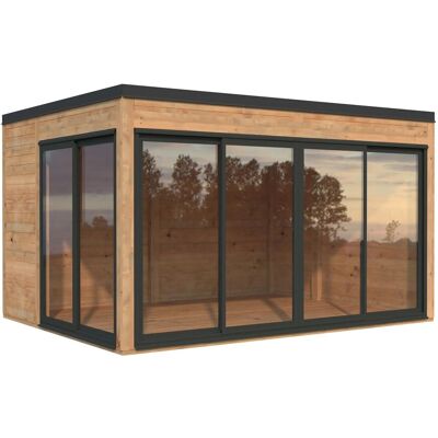 Palmako Holz-Gartenhaus Serena Slide Pultdach Tauchgrundiert 420 cm x 320 cm Palmako Holz-Gartenhaus Serena Slide Pultdach Tauchgrundiert 420 cm x 320 cm