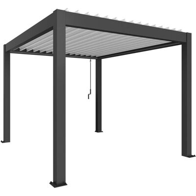 Biohort Pergola 3 m x 3,5 m Dunkelgrau-Metallic/Weiß Biohort Pergola 3 m x 3,5 m Dunkelgrau-Metallic/Weiß
