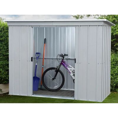 Yardmaster Gerätehaus-Set Titanium 84PZ+ Silber-Metallic B x T: 224 cm x 104 cm Yardmaster Gerätehaus-Set Titanium 84PZ+ Silber-Metallic B x T: 224 cm x 104 cm