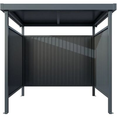 Floraworld Multifunktionsunterstand Smoke Vorderseite Offen 204 x 214 x 214 cm Floraworld Multifunktionsunterstand Smoke Vorderseite Offen 204 x 214 x 214 cm