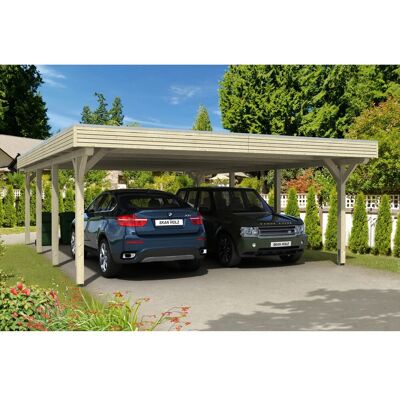 SKANHOLZ Spessart 611x846 cm - 258 cm - beige Carport SKANHOLZ Spessart 611x846 cm - 258 cm - beige Carport