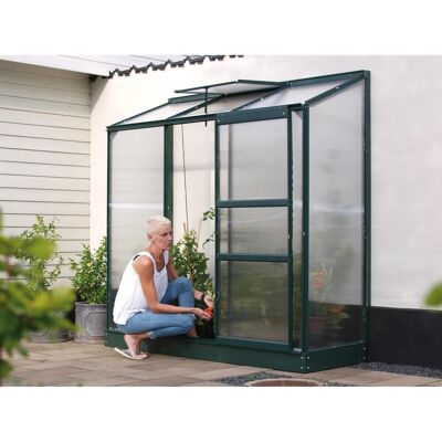 Vitavia Anlehn-Gewächshaus Ida 1300 HKP 4 mm Grün Vitavia Anlehn-Gewächshaus Ida 1300 HKP 4 mm Grün
