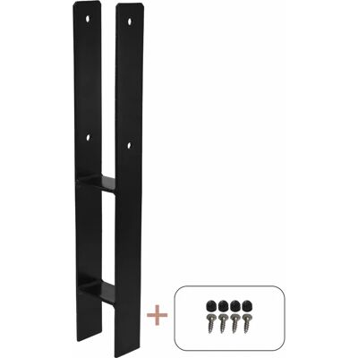 Plus Pfostenträger Schwarz 600 mm x 91 mmx 60 mm Plus Pfostenträger Schwarz 600 mm x 91 mmx 60 mm