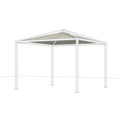 Siena Garden Dachbezug Schattenmanufaktur Comuna Silber 300 cm x 300 cm Siena Garden Dachbezug Schattenmanufaktur Comuna Silber 300 cm x 300 cm