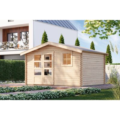 KARIBU Felsenau 5 Gartenhaus - Holz, Nordische Fichte, 40mm Wandstärke KARIBU Felsenau 5 Gartenhaus - Holz, Nordische Fichte, 40mm Wandstärke