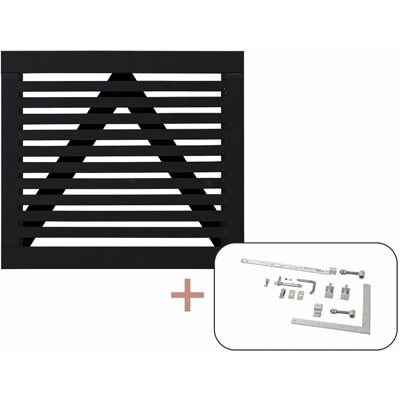Plus Holz Einzeltor Tokyo Nadelholz Schwarz 100 cm x 90 cm Plus Holz Einzeltor Tokyo Nadelholz Schwarz 100 cm x 90 cm