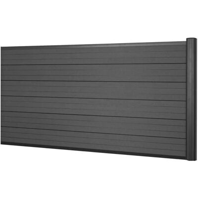MCW WPC-Sichtschutz Savoie Windschutz Zaun Alu Premium - Erweiterungselement Niedrig 1,85m Anthrazit MCW WPC-Sichtschutz Savoie Windschutz Zaun Alu Premium - Erweiterungselement Niedrig 1,85m Anthrazit