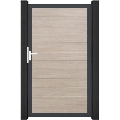 GroJa Tor 1-flg. Basicline Schmal 100 cm x 180 cm Sheffield Oak Rahmen DB703 GroJa Tor 1-flg. Basicline Schmal 100 cm x 180 cm Sheffield Oak Rahmen DB703