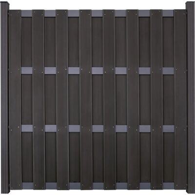 GroJa Bausatz DB7 Fertigzaun DIY ohne Pfosten 180 cm x 180 cm Anthrazit GroJa Bausatz DB7 Fertigzaun DIY ohne Pfosten 180 cm x 180 cm Anthrazit