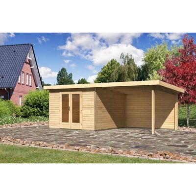 Karibu Holz-Gartenhaus Norrköping Naturbelassen Pultdach 305 cm x 305 cm Karibu Holz-Gartenhaus Norrköping Naturbelassen Pultdach 305 cm x 305 cm